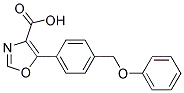 5-(4-PHENOXYMETHYLPHENYL)-OXAZOLE-4-CARBOXYLIC ACID 结构式