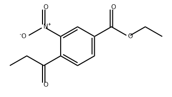 Ethyl 3-nitro-4-propionylbenzoate 结构式