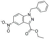 ETHYL 1-BENZYL-5-NITROINDAZOLYL-3-CARBOXYLATE 结构式
