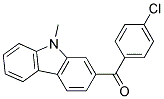 (4-CHLORO-PHENYL)-(9-METHYL-9H-CARBAZOL-2-YL)-METHANONE 结构式