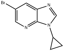 6-BROMO-3-CYCLOPROPYL-3H-IMIDAZO[4,5-B]PYRIDINE 结构式