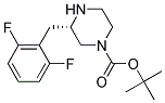 (S)-3-(2,6-DIFLUORO-BENZYL)-PIPERAZINE-1-CARBOXYLIC ACID TERT-BUTYL ESTER 结构式
