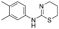 N-(3,4-Dimethylphenyl)-5,6-dihydro-4H-1,3-thiazin-2-amine 结构式