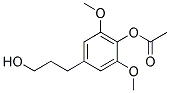 Acetic acid 4-(3-hydroxy-propyl)-2,6-dimethoxy-phenyl ester 结构式