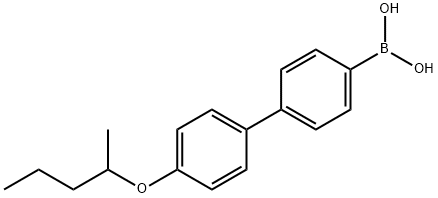 4-(4-(2-PENTYLOXY)PHENYL)PHENYLBORONIC ACID 结构式