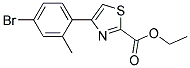 4-(4-BROMO-2-METHYL-PHENYL)-THIAZOLE-2-CARBOXYLIC ACID ETHYL ESTER 结构式