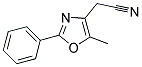 (5-METHYL-2-PHENYL-1,3-OXAZOL-4-YL)ACETONITRILE 结构式