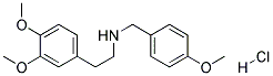 N-(3,4-DIMETHOXYPHENETHYL)-N-(4-METHOXYBENZYL)AMINE HYDROCHLORIDE 结构式