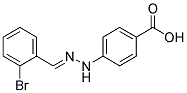 4-[N'-(2-BROMO-BENZYLIDENE)-HYDRAZINO]-BENZOIC ACID 结构式