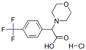 MORPHOLIN-4-YL-(4-TRIFLUOROMETHYL-PHENYL)-ACETIC ACID HYDROCHLORIDE 结构式