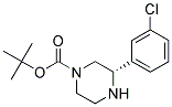 (S)-3-(3-CHLORO-PHENYL)-PIPERAZINE-1-CARBOXYLIC ACID TERT-BUTYL ESTER 结构式