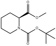(S)-1-BOC-哌啶-2-羧酸甲酯 结构式