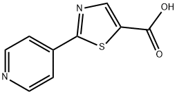 2-PYRIDIN-4-YL-THIAZOLE-5-CARBOXYLIC ACID 结构式