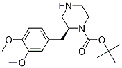 (S)-2-(3,4-DIMETHOXY-BENZYL)-PIPERAZINE-1-CARBOXYLIC ACID TERT-BUTYL ESTER 结构式