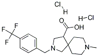 8-METHYL-2-(4-TRIFLUOROMETHYL-BENZYL)-2,8-DIAZA-SPIRO[4.5]DECANE-4-CARBOXYLIC ACID DIHYDROCHLORIDE 结构式