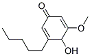 4-Hydroxy-3-methoxy-5-pentyl-cyclohexa-2,5-dienone 结构式