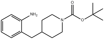 1-N-BOC-4-(2-AMINOBENZYL) PIPERIDINE 结构式