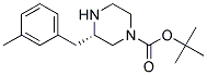 (S)-3-(3-METHYL-BENZYL)-PIPERAZINE-1-CARBOXYLIC ACID TERT-BUTYL ESTER 结构式