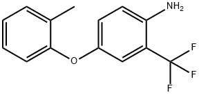 4-(2-METHYLPHENOXY)-2-(TRIFLUOROMETHYL)ANILINE 结构式