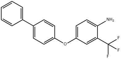 4-([1,1'-BIPHENYL]-4-YLOXY)-2-(TRIFLUOROMETHYL)-PHENYLAMINE 结构式