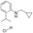 CYCLOPROPYLMETHYL-(2-ISOPROPYL-PHENYL)-AMINE HYDROCHLORIDE 结构式