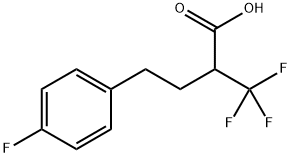 4-(4-氟苯基)-2-(三氟甲基)丁酸 结构式