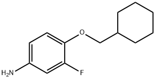 4-(环己基甲氧基)-3-氟苯胺 结构式