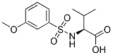 N-[(3-METHOXYPHENYL)SULFONYL]VALINE 结构式