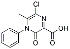 6-CHLORO-5-METHYL-3-OXO-4-PHENYL-3,4-DIHYDRO-PYRAZINE-2-CARBOXYLIC ACID 结构式