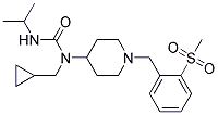 N-(CYCLOPROPYLMETHYL)-N'-ISOPROPYL-N-(1-[2-(METHYLSULFONYL)BENZYL]PIPERIDIN-4-YL)UREA 结构式