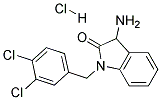 3-AMINO-1-(3,4-DICHLORO-BENZYL)-1,3-DIHYDRO-INDOL-2-ONE HYDROCHLORIDE 结构式