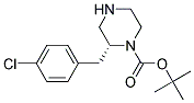 (R)-2-(4-CHLORO-BENZYL)-PIPERAZINE-1-CARBOXYLIC ACID TERT-BUTYL ESTER 结构式