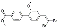 4'-(2,2-DIBROMO-VINYL)-2'-METHOXY-BIPHENYL-4-CARBOXYLIC ACID METHYL ESTER 结构式