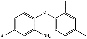 5-BROMO-2-(2,4-DIMETHYLPHENOXY)ANILINE 结构式