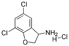 5,7-DICHLORO-2,3-DIHYDRO-BENZOFURAN-3-YLAMINE HYDROCHLORIDE 结构式