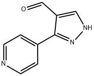 3-(吡啶-4-基)-1H-吡唑-4-甲醛 结构式