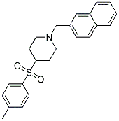 4-[(4-METHYLPHENYL)SULFONYL]-1-(2-NAPHTHYLMETHYL)PIPERIDINE 结构式