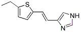 4-[2-(5-ETHYL-THIOPHEN-2-YL)-VINYL]-1H-IMIDAZOLE 结构式