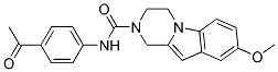 N-(4-ACETYLPHENYL)-8-METHOXY-3,4-DIHYDROPYRAZINO[1,2-A]INDOLE-2(1H)-CARBOXAMIDE 结构式