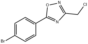 5-(4-BROMOPHENYL)-3-(CHLOROMETHYL)-1,2,4-OXADIAZOLE 结构式