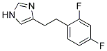 4-[2-(2,4-DIFLUORO-PHENYL)-ETHYL]-1H-IMIDAZOLE 结构式