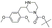 3-(2,5-DIMETHOXY-BENZYL)-PIPERAZINE-1-CARBOXYLIC ACID TERT-BUTYL ESTER 结构式