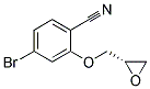 (S)-4-Bromo-2-(oxiran-2-ylmethoxy)benzonitrile 结构式