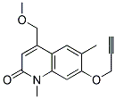 4-Methoxymethyl-1,6-dimethyl-7-propargyloxyquinolin-2(1H)-one 结构式