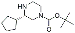 (S)-3-CYCLOPENTYL-PIPERAZINE-1-CARBOXYLIC ACID TERT-BUTYL ESTER 结构式