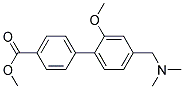 4'-DIMETHYLAMINOMETHYL-2'-METHOXY-BIPHENYL-4-CARBOXYLIC ACID METHYL ESTER 结构式