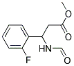 METHYL-3-FORMYLAMINO-3-(2-FLUOROPHENYL)PROPIONATE 结构式