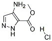 4-氨基-1H-吡唑-5-羧酸甲酯盐酸盐 结构式