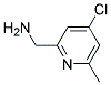C-(4-CHLORO-6-METHYL-PYRIDIN-2-YL)-METHYLAMINE 结构式