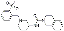 N-(1-[2-(METHYLSULFONYL)BENZYL]PIPERIDIN-3-YL)-3,4-DIHYDROISOQUINOLINE-2(1H)-CARBOXAMIDE 结构式